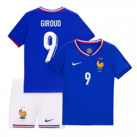 Camiseta de fútbol Francia Giroud 9 Niño 1ª equipación Euro 2024 Camiseta de fútbol Francia Giroud 9 Niño 1ª equipación Euro 2024